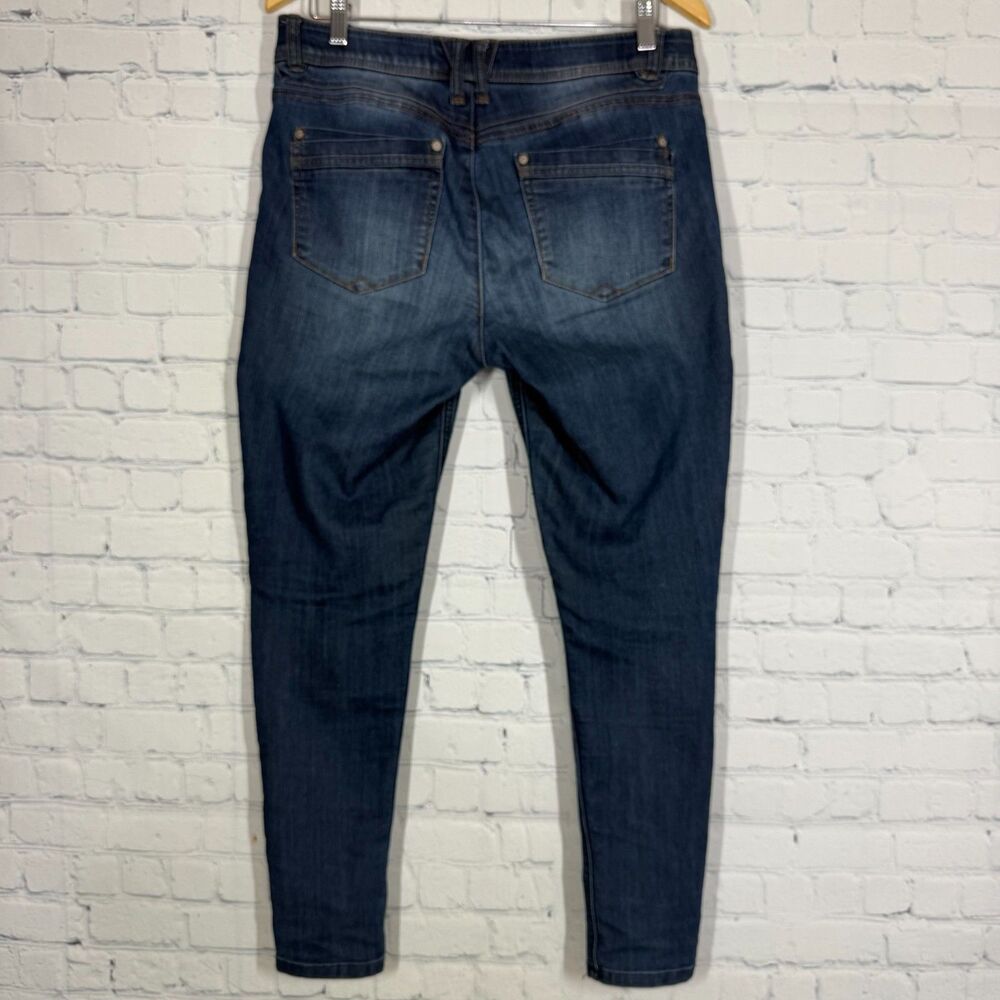 Democracy Ab Solution Jeans Womens 8 Dark Wash Skinny Stretch High Rise Denim - Picture 3 of 16
